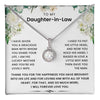 To My Daughter In Law - Thank You The Happiness You Have Brought Into His Life - Necklace