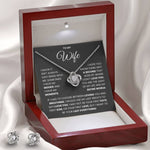 To My Wife- Loveknot Necklace-You Are The Light Of My Life