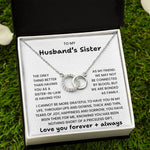 To My Husband's Sister - Perfect Pair Necklace-You Are Loved