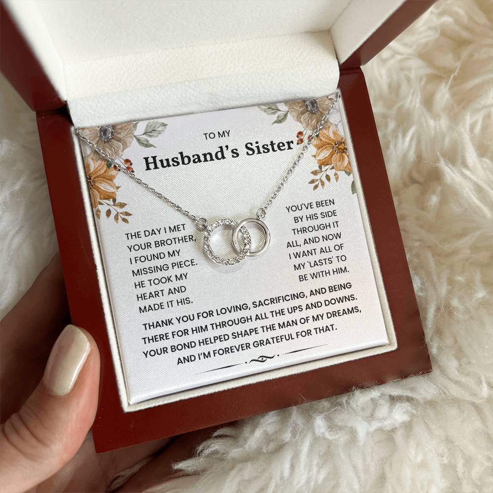 To My Husband's Sister - Thank You For Your Love and Sacrifice - Necklace