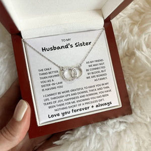 To My Husband's Sister - Perfect Pair Necklace-You Are Loved