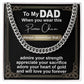 Dad-Promise Chain-Cuban Link Chain