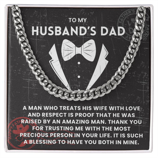 To My Husband Dad - Cuban Chain Necklace - Thank You For Trusting Me