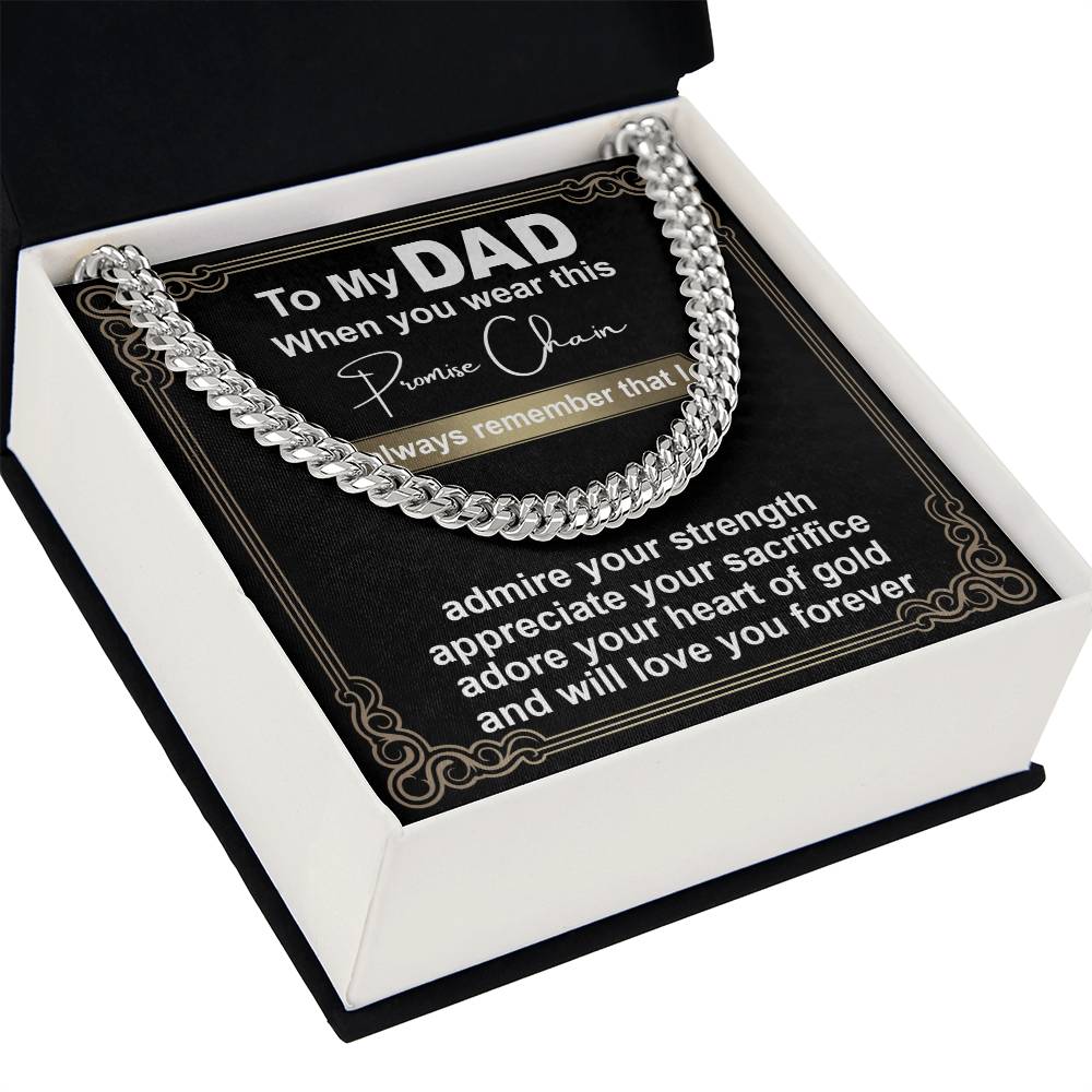 Dad-Promise Chain-Cuban Link Chain