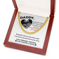 Dad-To Your Heart -Cuban Link Chain