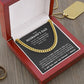 To My Hudband's Dad- Cuban Link Chain- The Day I Met Your Son
