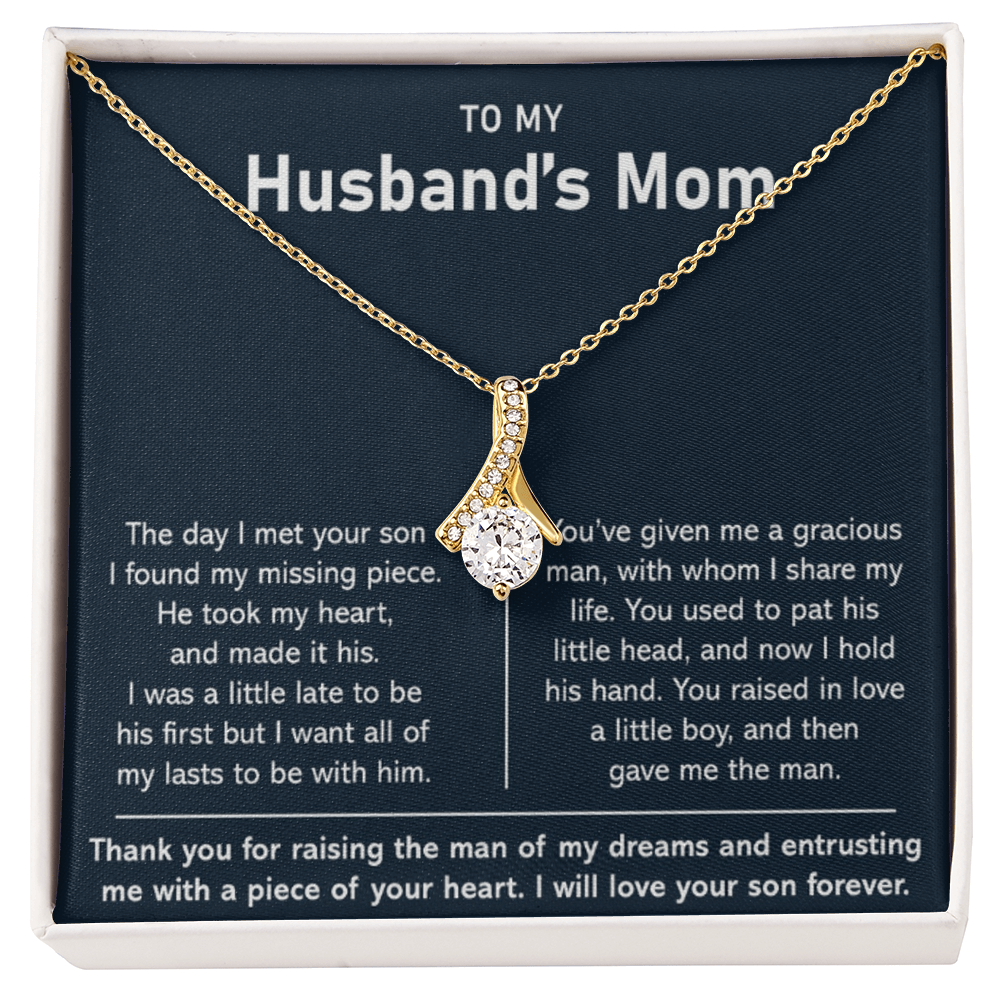To My Husband's Mom- Thank You For Raising The Man of My Dreams - Necklace