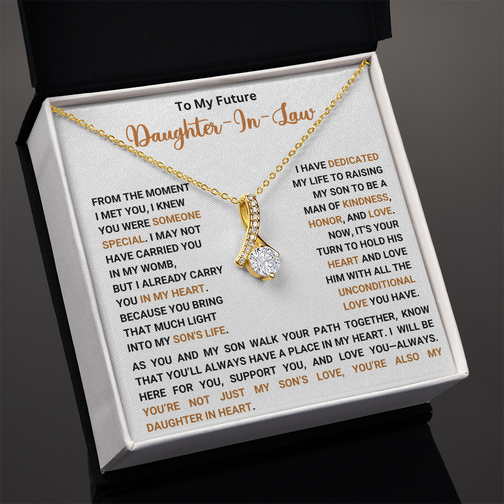 To My Future Daughter In Law - You're My Daughter In My Heart - Necklace
