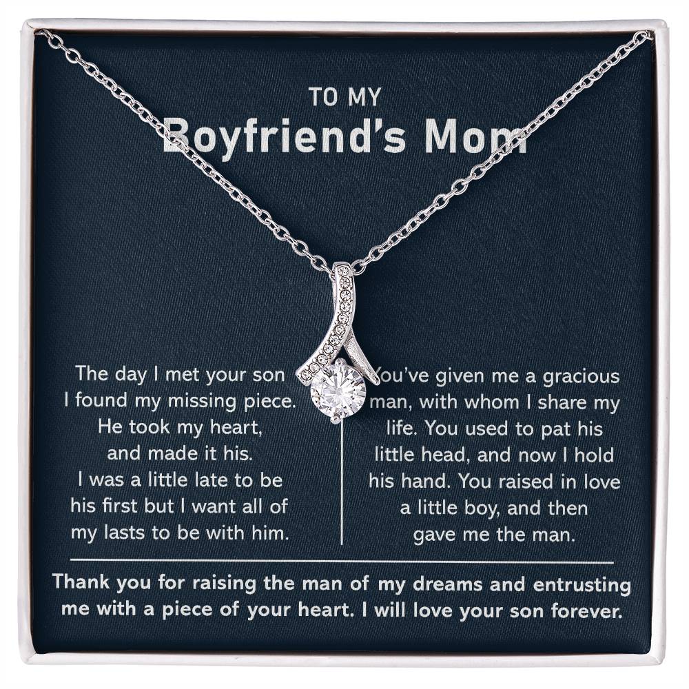 To My Boyfriend's Mom-Alluring Necklace- I Will Love Your Son Forever