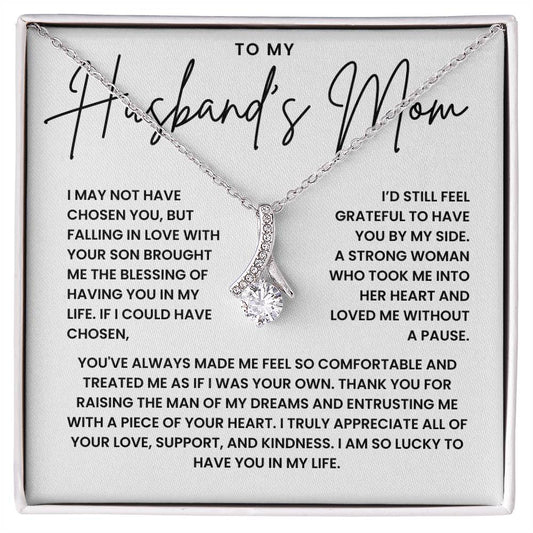 To My Husband's Mom - I Am So Lucky To Have You In My Life - Necklace