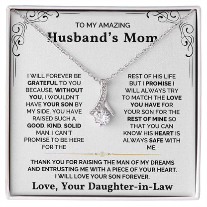 To My Husband's Mom - I Will Forever Be Grateful to You - Necklace