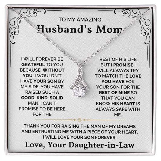 To My Husband's Mom - I Will Forever Be Grateful to You - Necklace