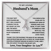 To My Loving Husband's Mom Necklace - Christmas Gift for Husband's Mom