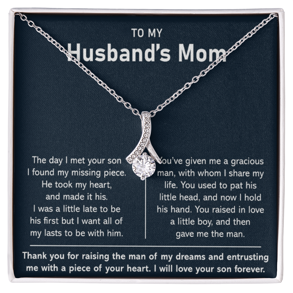 To My Husband's Mom- Thank You For Raising The Man of My Dreams - Necklace