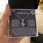 To My Future Mother In Law Gift Necklace