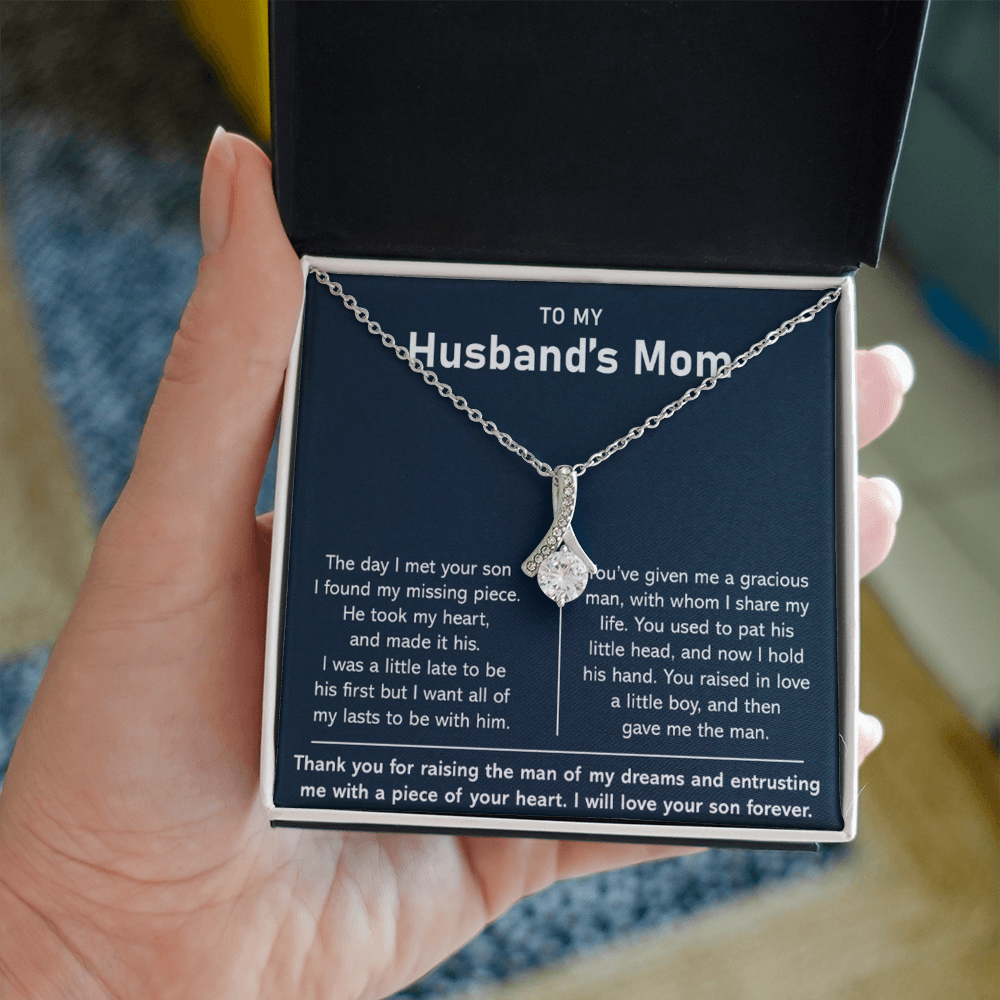 To My Husband's Mom- Thank You For Raising The Man of My Dreams - Necklace