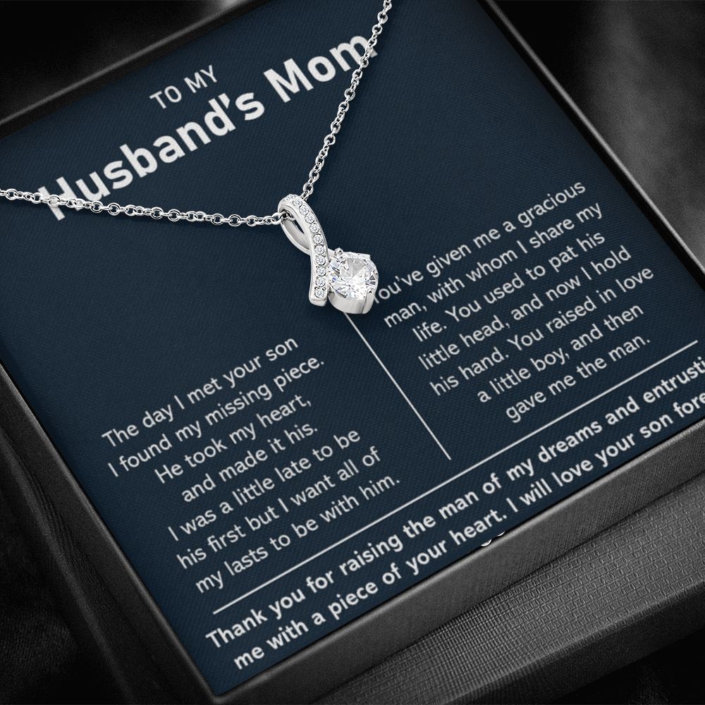 To My Husband's Mom- Thank You For Raising The Man of My Dreams - Necklace
