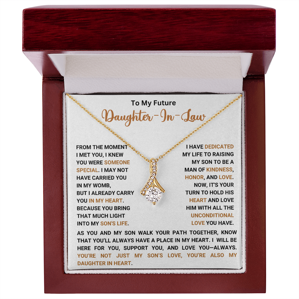 To My Future Daughter In Law - You're My Daughter In My Heart - Necklace