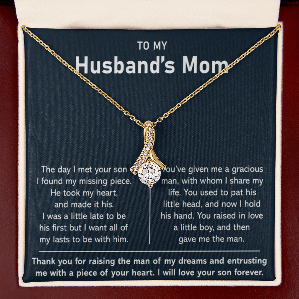 To My Husband's Mom- Thank You For Raising The Man of My Dreams - Necklace