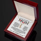 To My Husband's Mom - Thank You for Raising The Love of My Life - Necklace