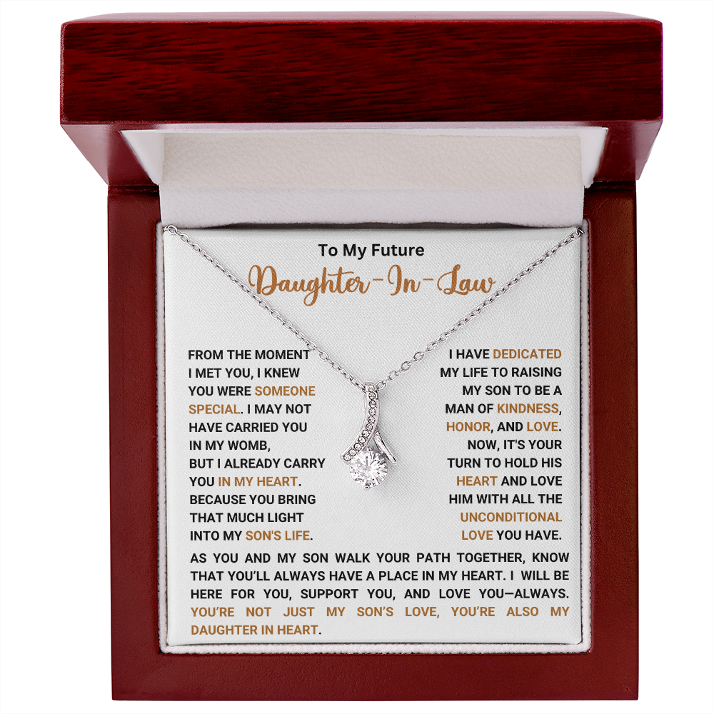 To My Future Daughter In Law - You're My Daughter In My Heart - Necklace