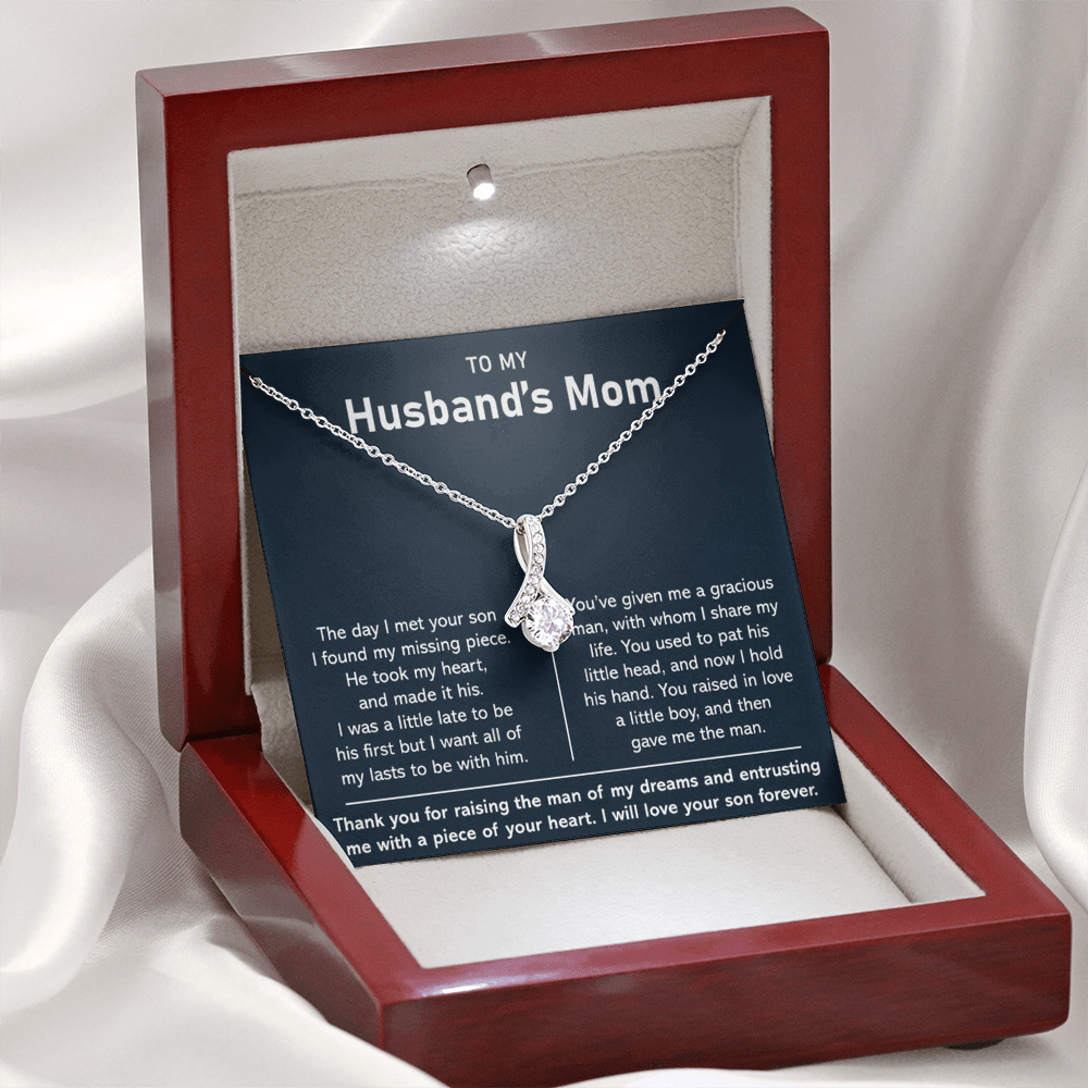 To My Husband's Mom- Thank You For Raising The Man of My Dreams - Necklace