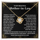 Mothers Day gift for Mother In Law - Love Knot Necklace Lux121