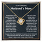 To My Amazing Husband's Mom-Loveknot Necklace