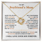To My Boyfriend's Mom-Loveknot Necklace-I Will Love Him