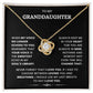 To My Granddaughter-Loveknot Necklace-When My Voice No Longer Echoes