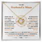 To My Husband's Mum- Loveknot Necklace- Thank You For Being An Incredible Mum