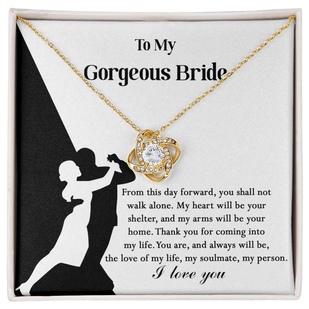 Bride-Be Your Home-Loveknot Neckl