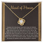 Maid of Honor-Kind Of Friend-Loveknot Necklace