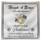 Award Of Honor- Loveknot Necklace For Bridesmaid