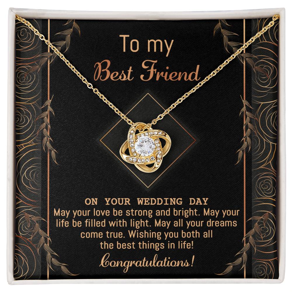 Best Friend Wedding-Strong And Bright-Loveknot Necklace