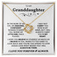 To My Granddaughter - I Will Always Carry You In My Heart - Necklace