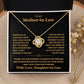 To My Husband's Mom- Loveknot Necklace-All My Lasts To Be With Him Lux001