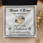 Award Of Honor- Loveknot Necklace For Bridesmaid