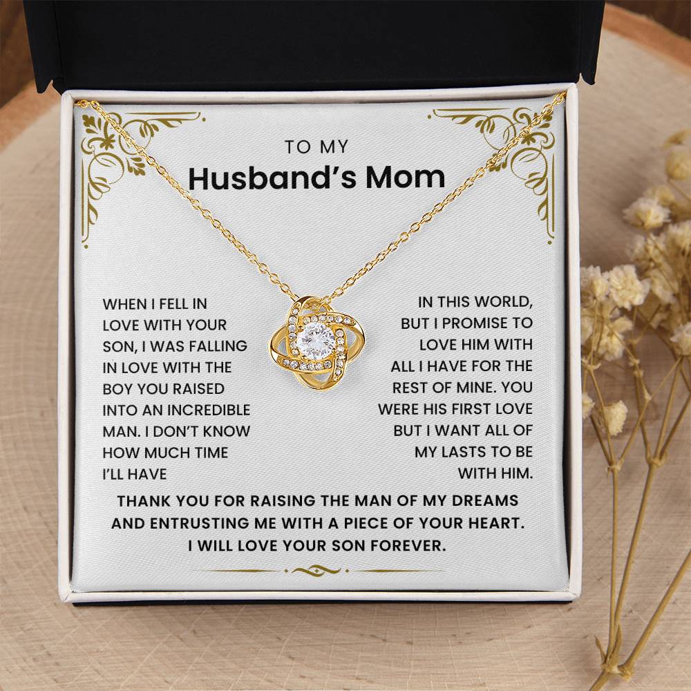 To My Husband's Mom - I Promise to Love Him For The Rest of Mine - Necklace