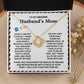 To My Amazing Husband's Mom-Loveknot Necklace- Even If I Am Not Close By