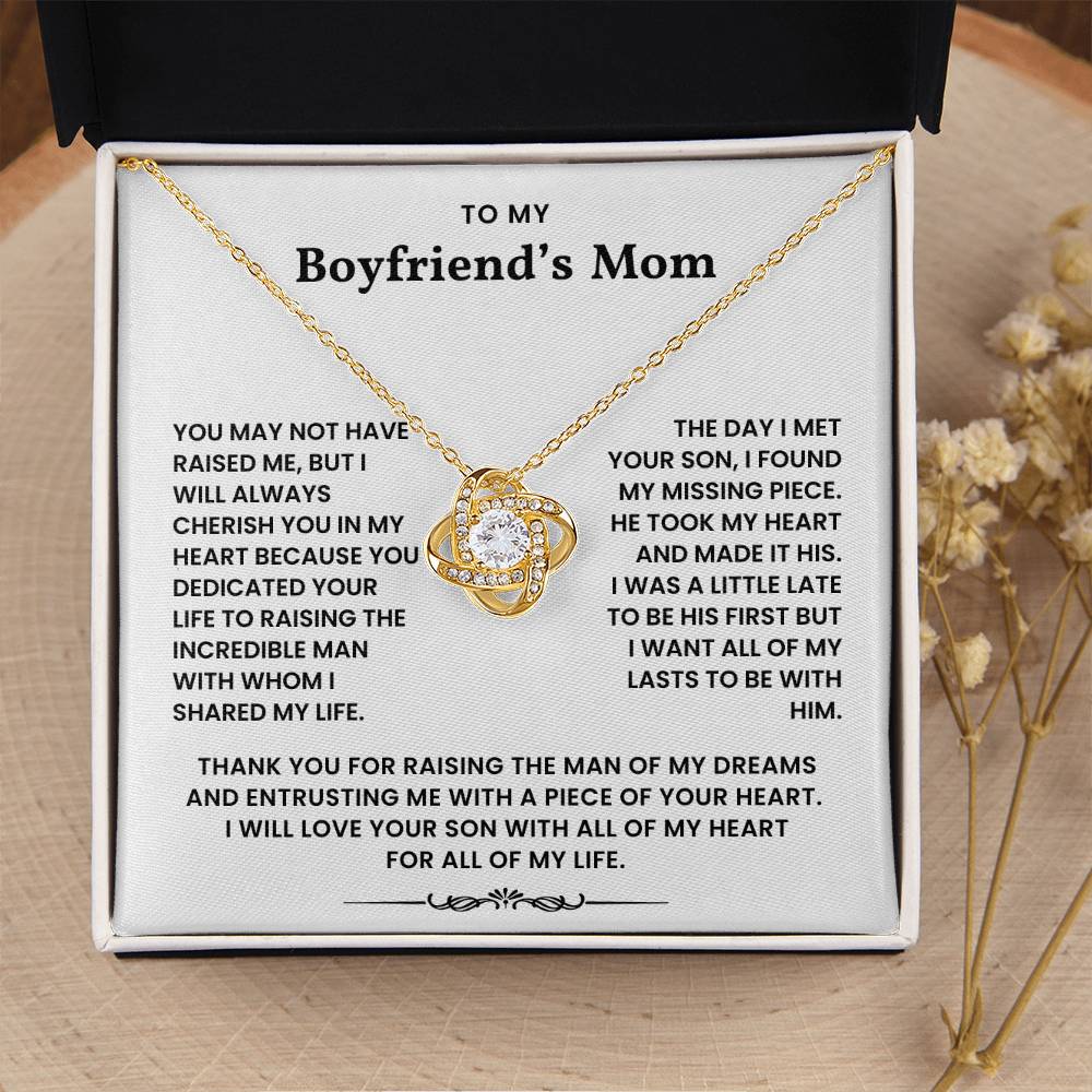 To My Boyfriend's Mom - Thank You For Raising The Man of My Dreams - Necklace