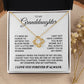 To My Granddaughter-Loveknot Necklace-Someday When The Pages