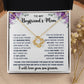 To My Boyfriend'a Mom- Loveknot Necklace-All My Lasts To Be With Him LX322