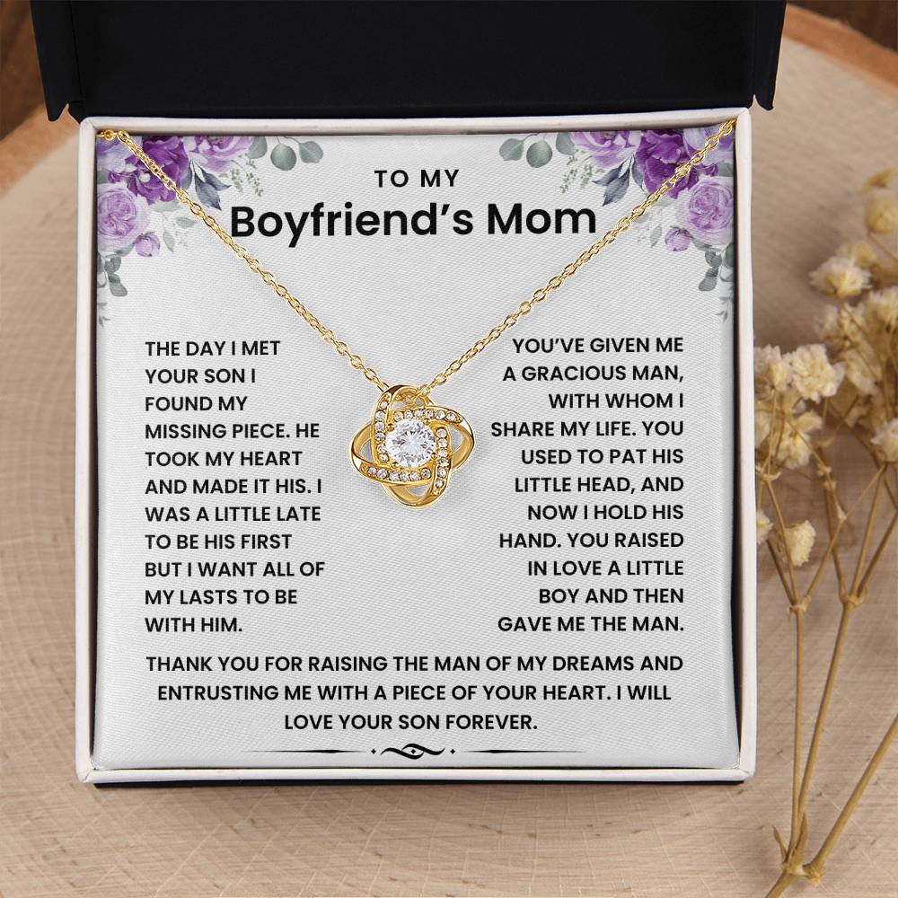 To My Boyfriend's Mom - Necklace Gift Set LUX000