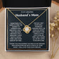 To My Amazing Husband's Mom-Loveknot Necklace