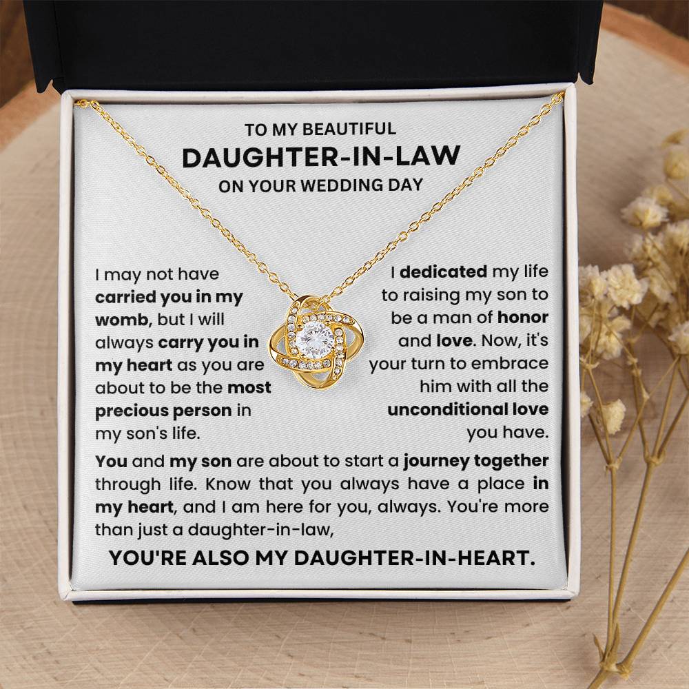 Wedding, Anniversary Gift for Daughter-In-Law from Mother in Law- Necklace Lux212