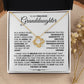 To My Precious Granddaughter-Loveknot Necklace-I Want You To Believe