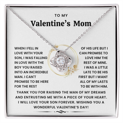 To My Valentine's Mom - Thank You For Raising The Man of My Dreams - Necklace