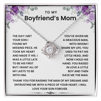 To My Boyfriend's Mom - Necklace Gift Set LUX000