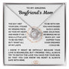 To My Boyfriend's Mom Necklace - Love Knot Necklace